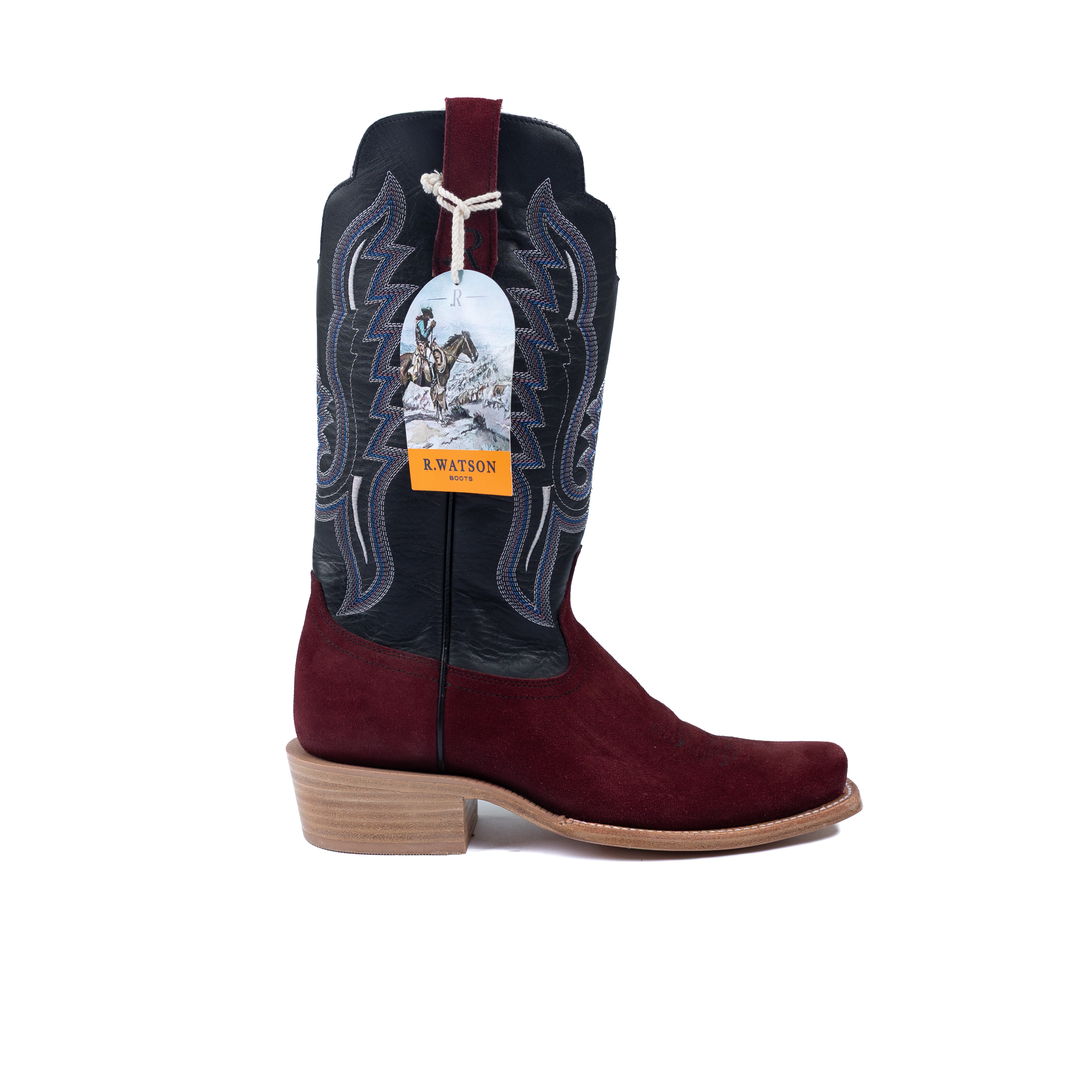 Men's R. Watson Roughout Narrow Square with 13″ Rhubarb Cowhide Top  RW8211-1