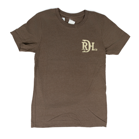 Men's Red Dirt Hat Co Birdshot Brown T-shirt RDHC-T-198