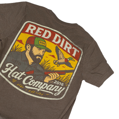 Men's Red Dirt Hat Co Birdshot Brown T-shirt RDHC-T-198