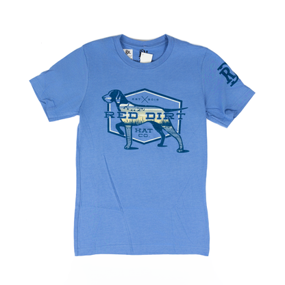 Men's Red Dirt Hat Co Pointer Blue T-shirt