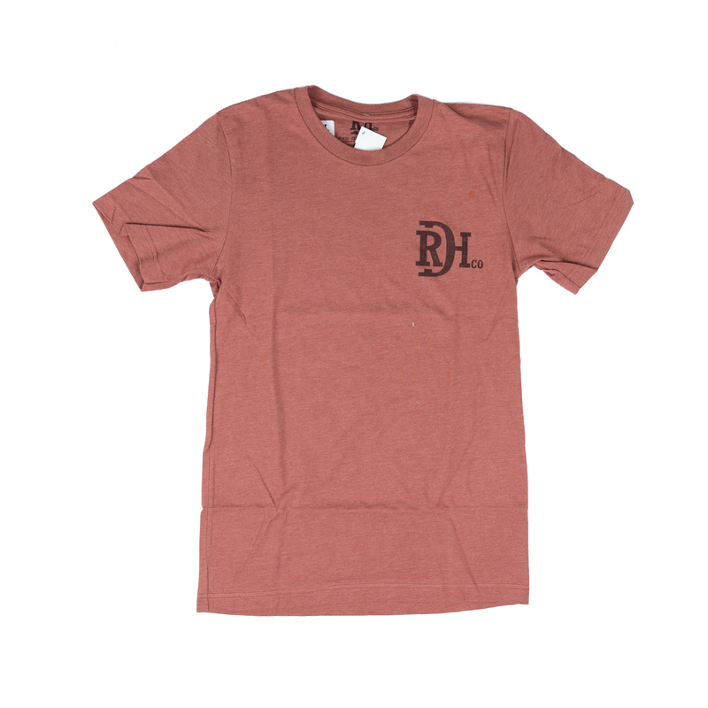 Men's Red Dirt Hat Co Sunset Peak Red T-shirt