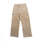Women's Tan Corduroy Wide Leg Cropped Pants 60879