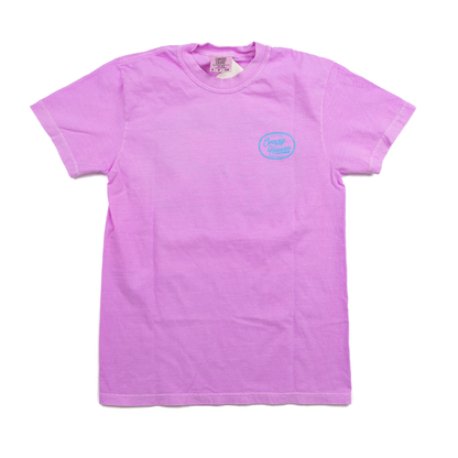 Crazy House Neon Violet Short Sleeve T-shirt