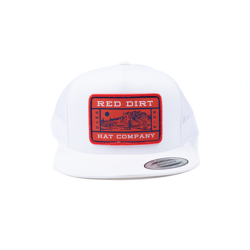 Men's Red Dirt Hat Co White Mesa Snapback RDHC-582