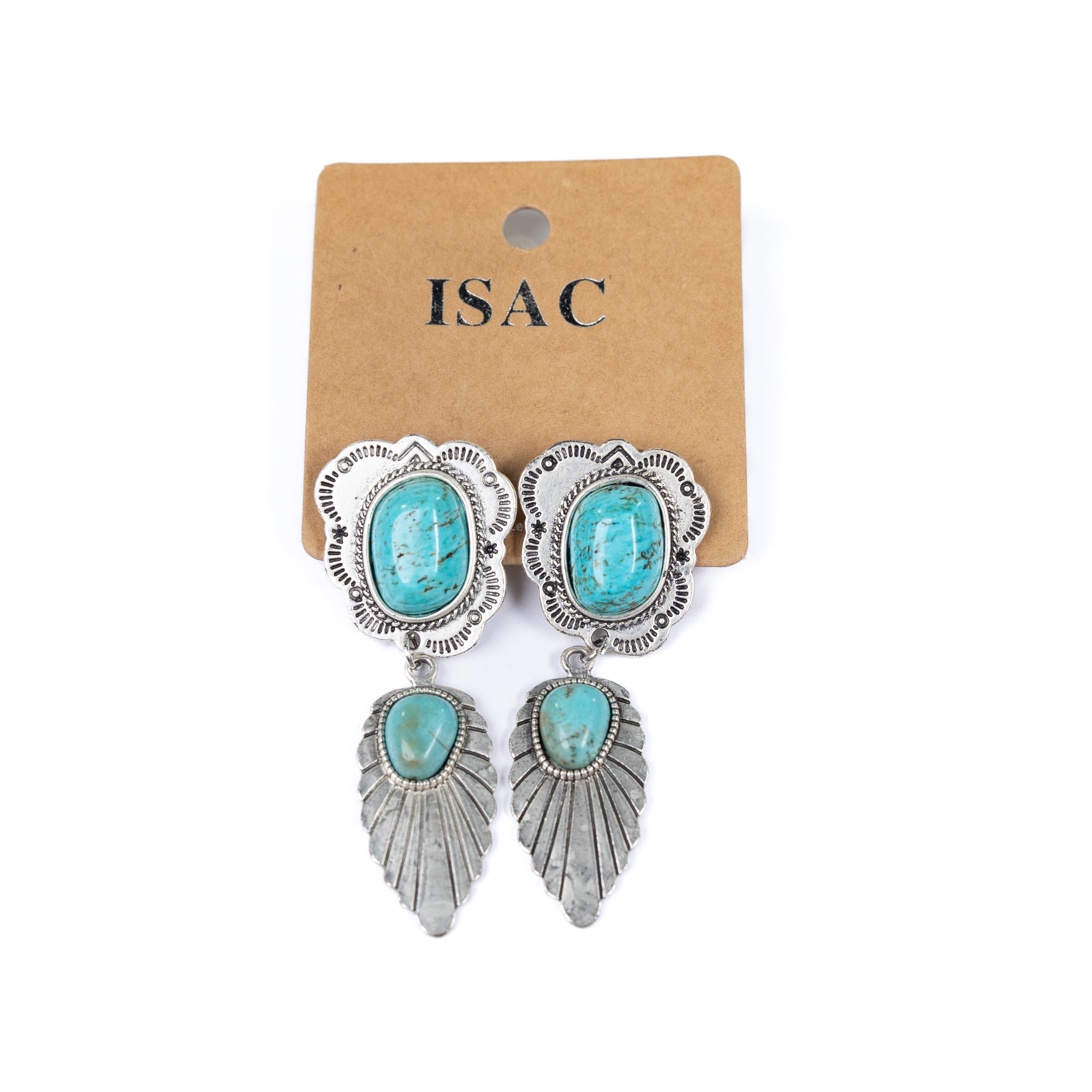 Women's Isac Turquoise Post Earrings 722498