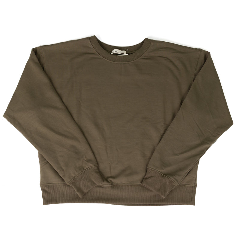 Be Cool Women's Olive Long Sleeve Sweatshirt 