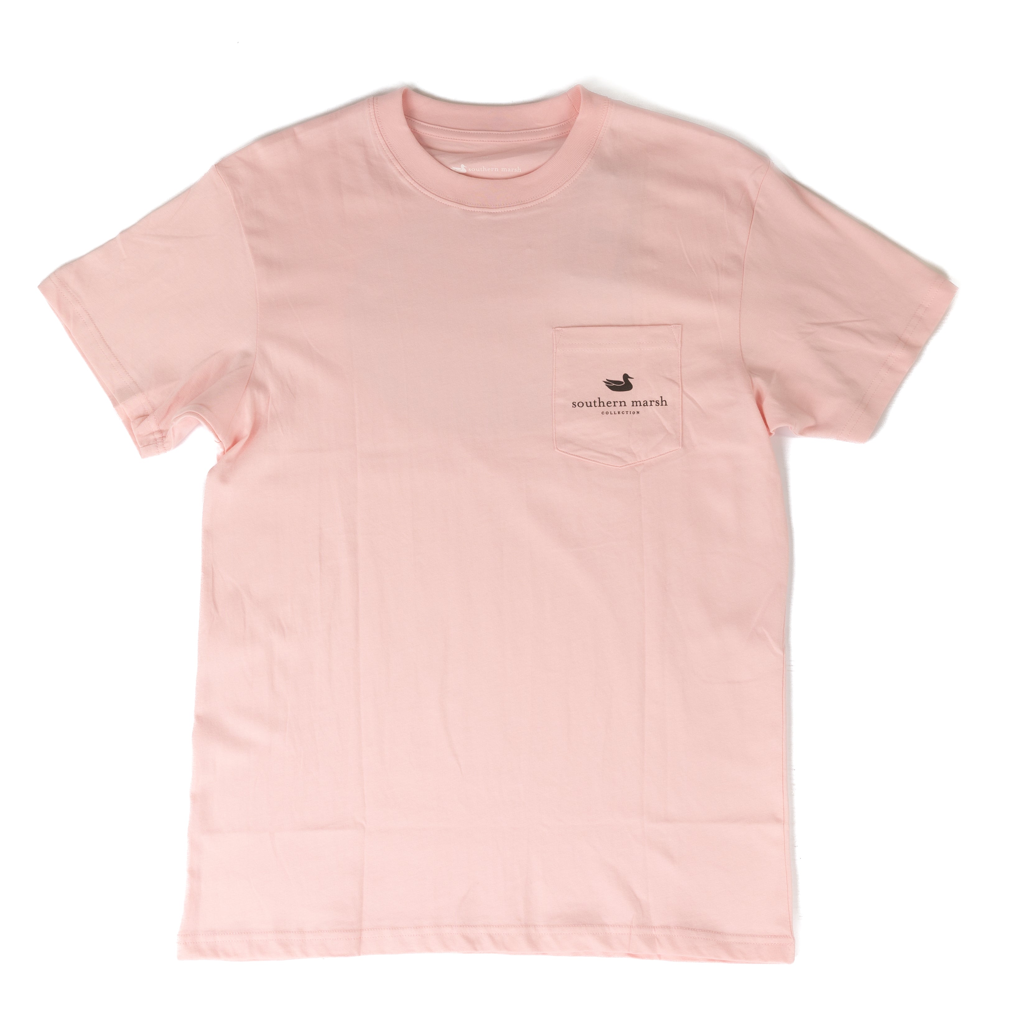 Southern Marsh Men's Short Sleeve Pink and Camo T-shirt ACGC-CAM