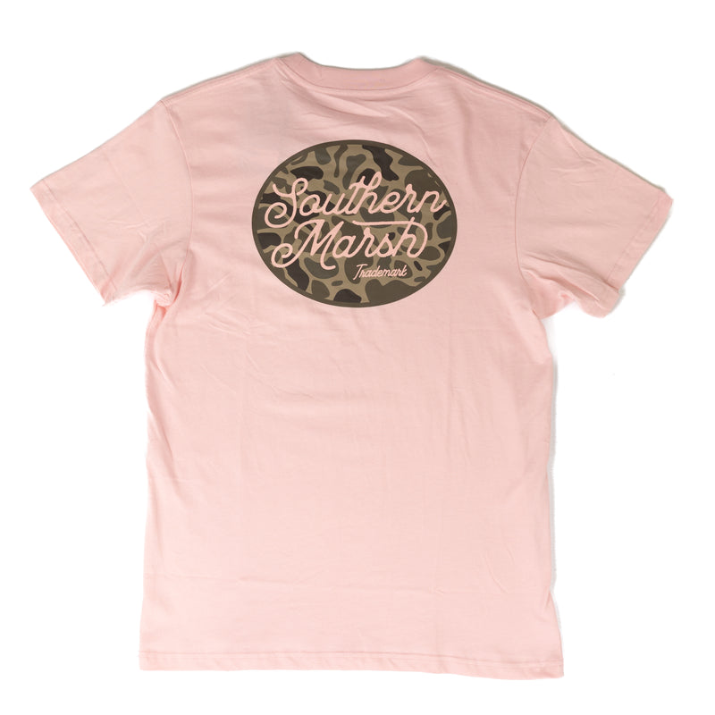 Southern Marsh Men's Short Sleeve Pink and Camo T-shirt ACGC-CAM