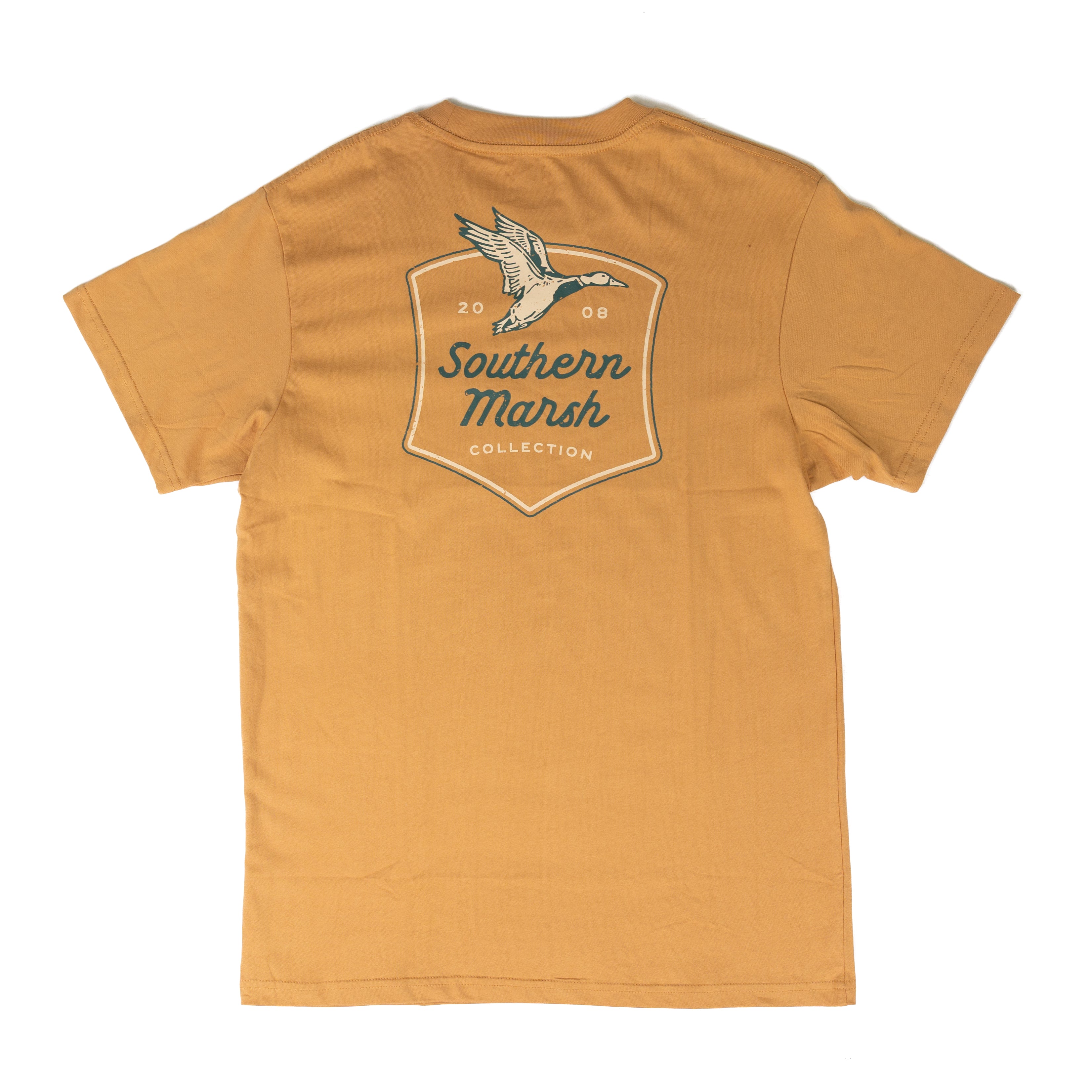 Southern Marsh Men's Light Brown Flyway Shield T-shirt ASHD-CM
