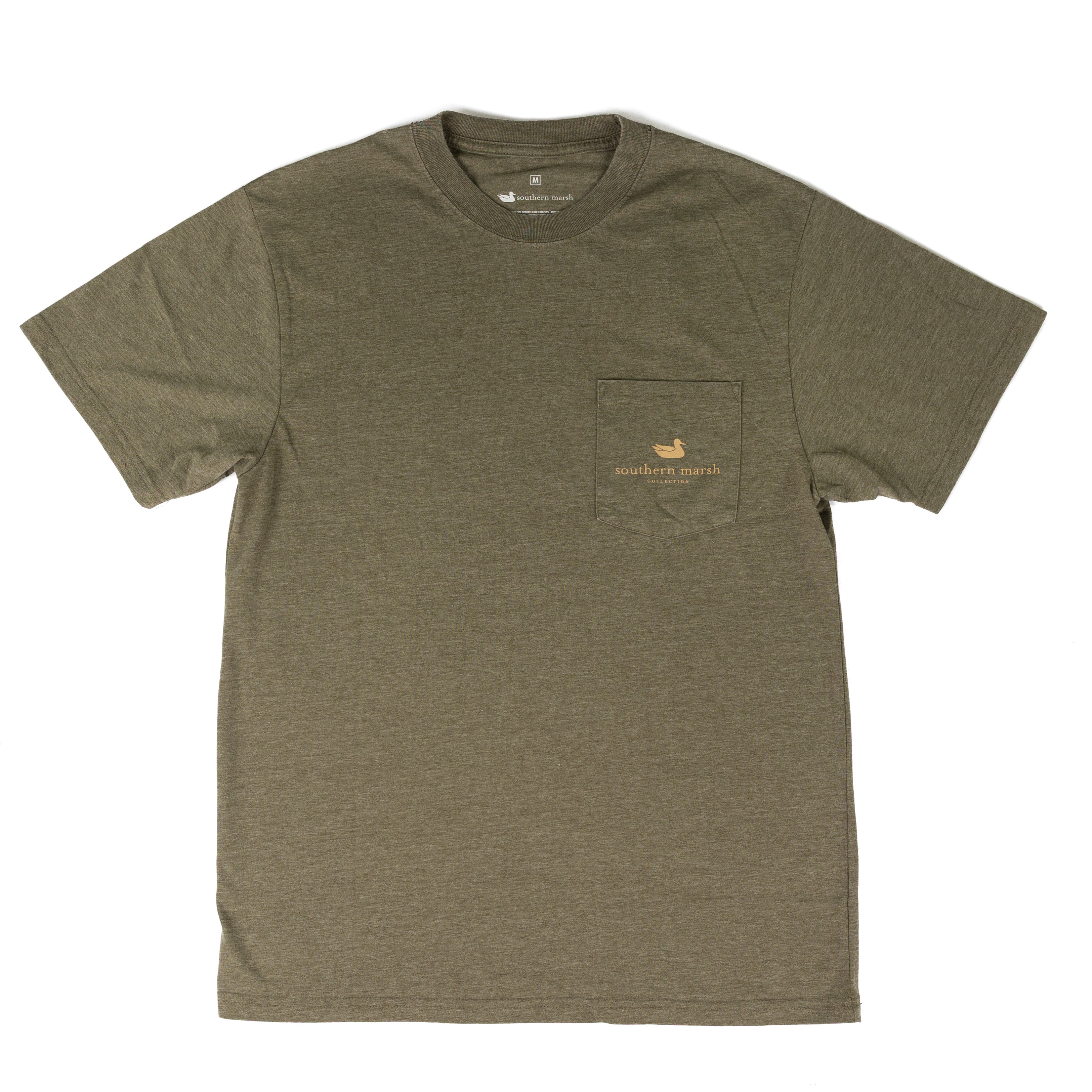 Southern Marsh Men's Dark Olive Whitetail T-shirt TWHT-DLV