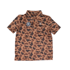 Boy's Rock and Roll Denim Camo Polo Shirt BB51T07687