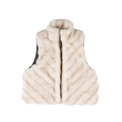 Women's Cripple Creek White Fur Vest CR19909-03