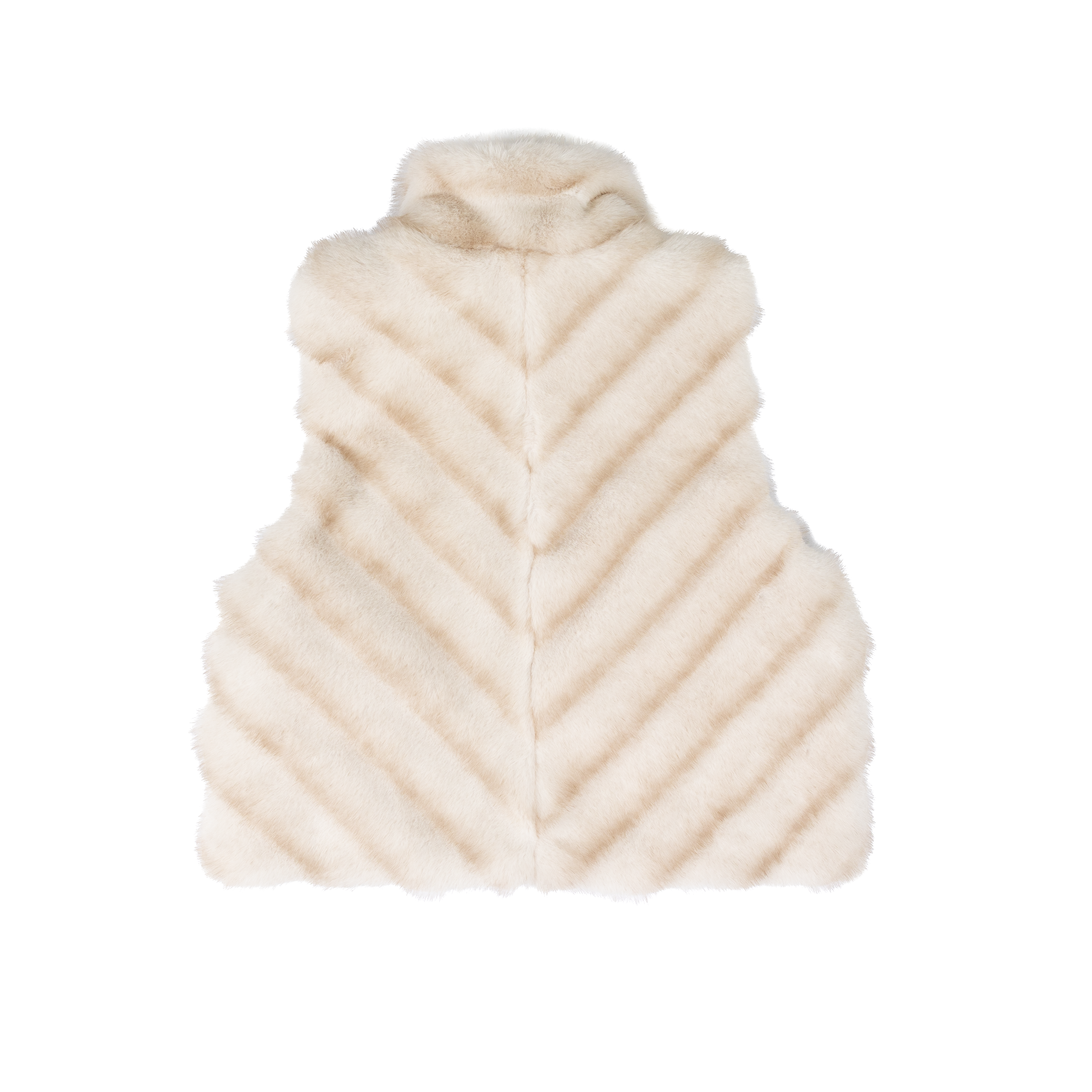 Women's Cripple Creek White Fur Vest CR19909-03