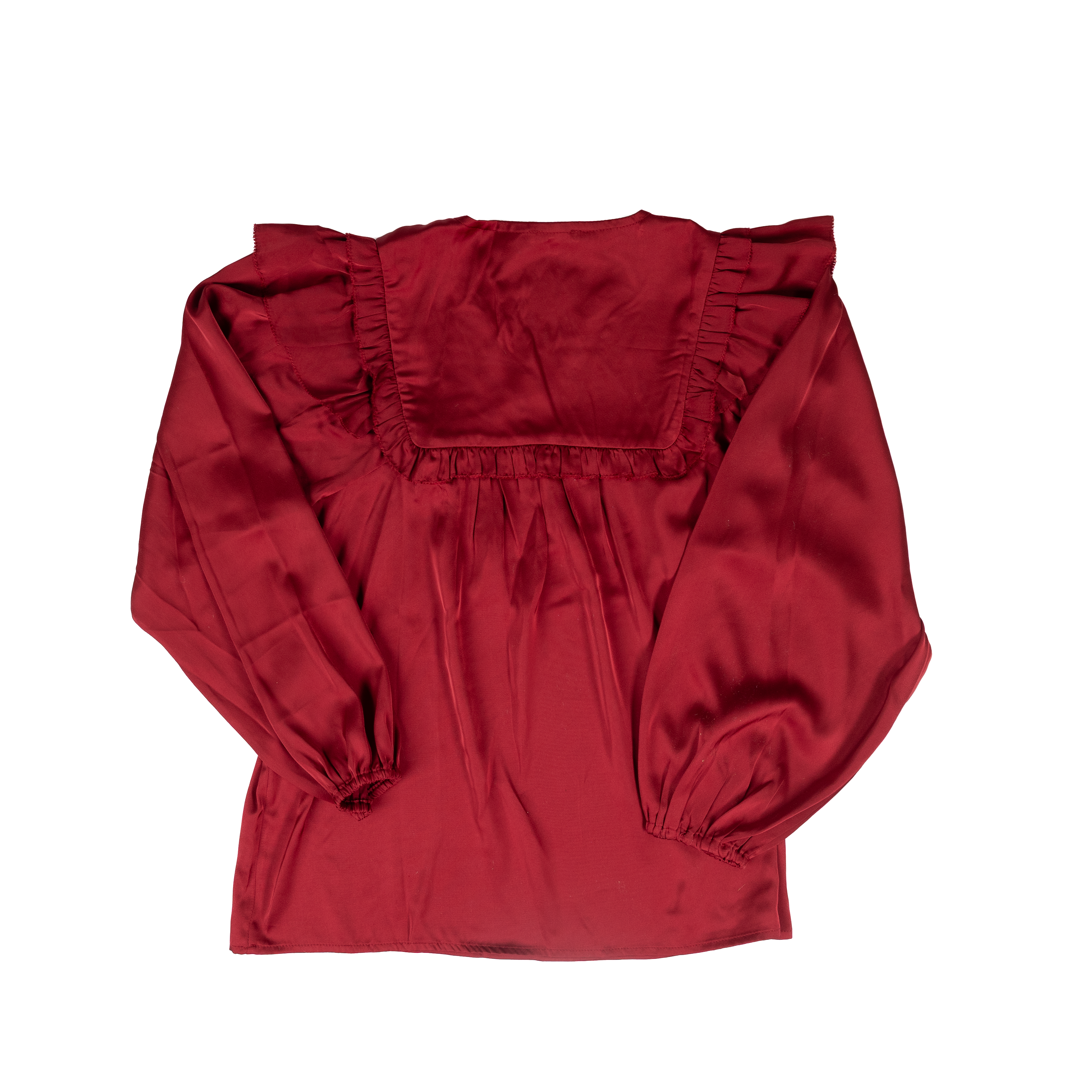 Women's Jodifl Burgundy Long Sleeve Blouse G14782