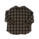 Dear John Women's Midnight Lecture Plaid Adrianna Button Up Top DSH1423MLP