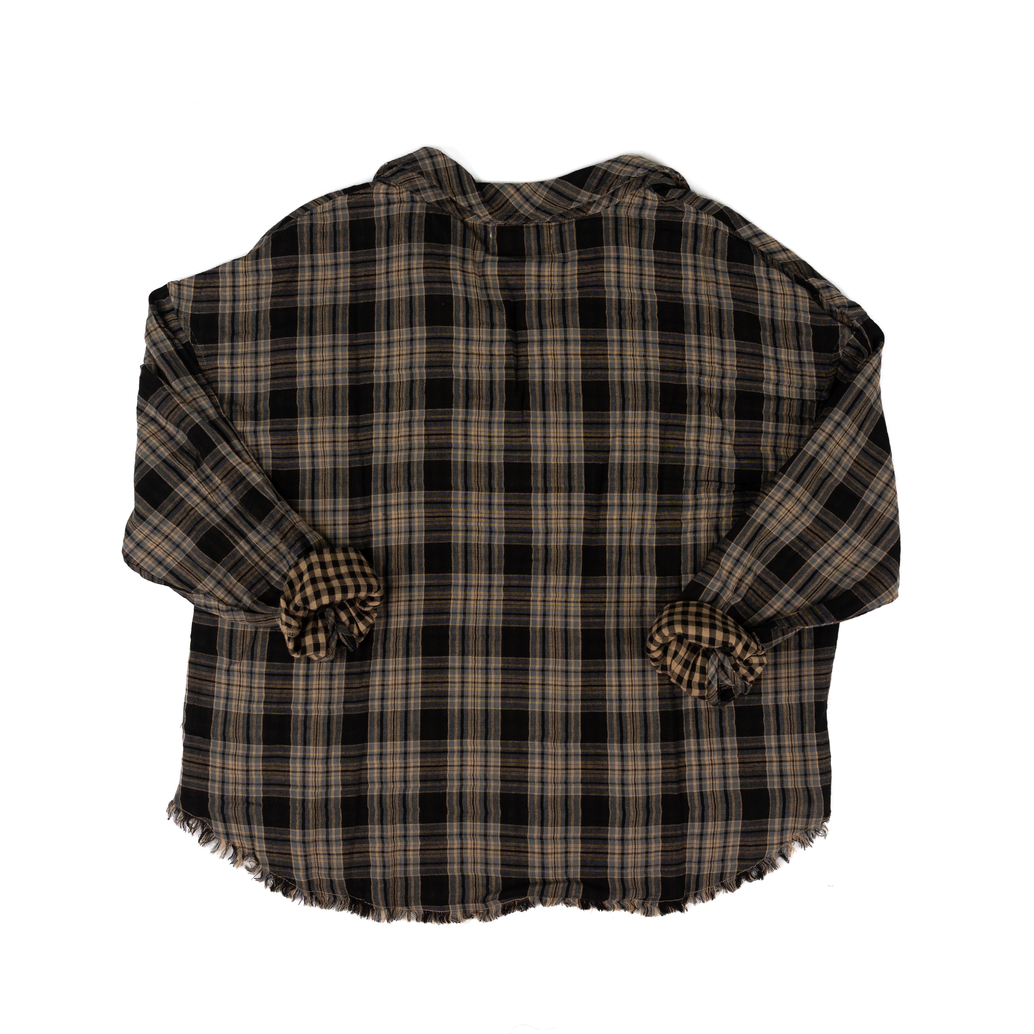 Dear John Women's Midnight Lecture Plaid Adrianna Button Up Top DSH1423MLP