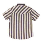 Rock and Roll Men's TEK Stripe Printed Short Sleeve Shirt BMN3S09455