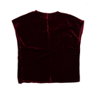 Women's Dear John Velvet Red Kristen V-neck Blouse DSH1264Z1BJA