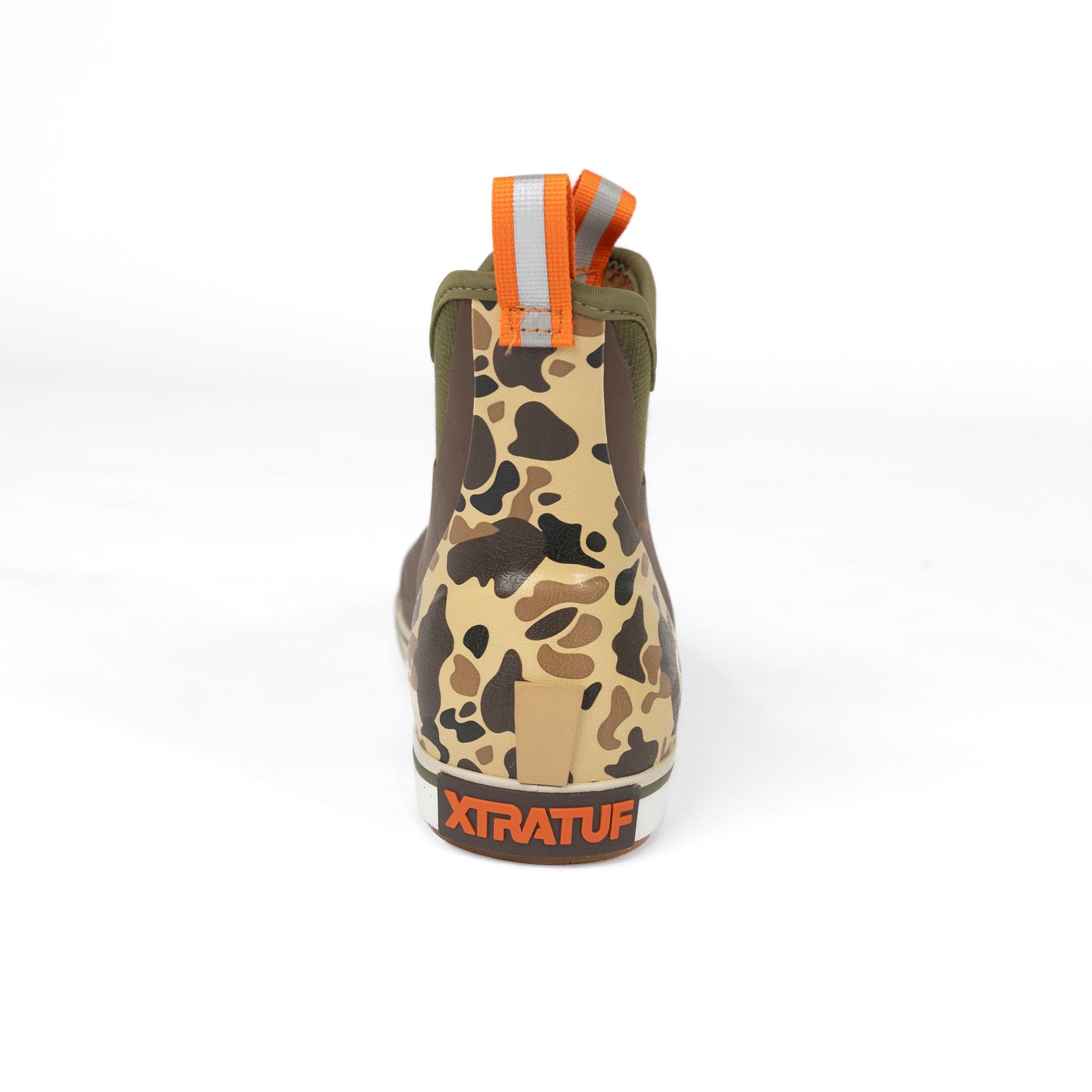 XTRATUF Men's 6" Brown Bison & Duck Camo Ankle Deck Boot XMADBC90