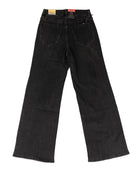 Rock and Roll Women's Black Studded High Rise Wide Leg Jeans BW6HD10371