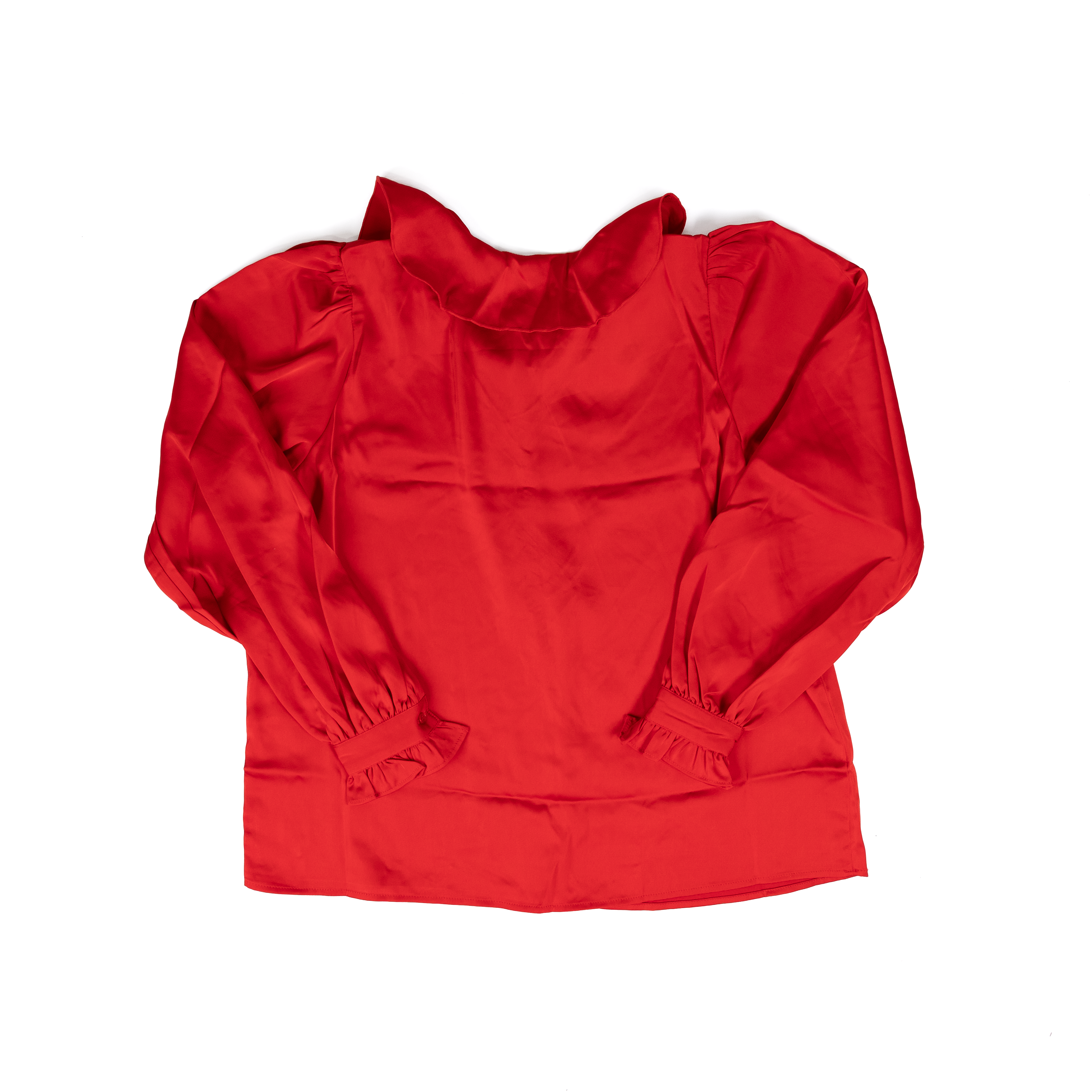 Women's B.young Red Long Sleeve Blouse 20815848