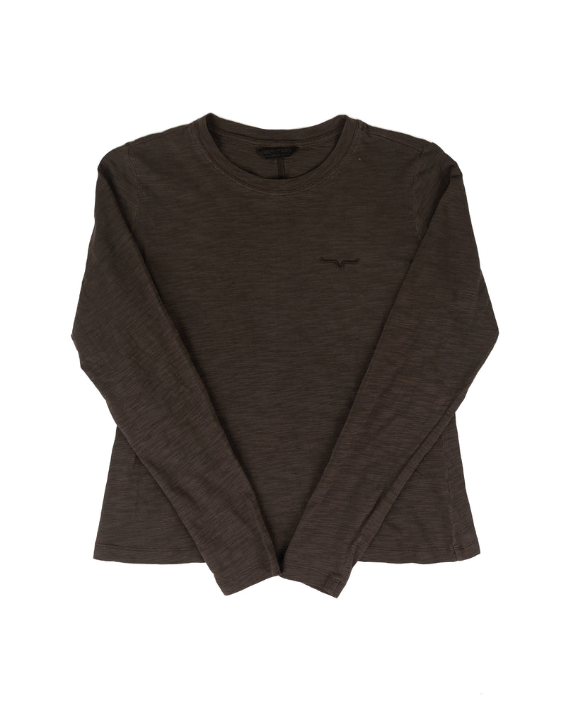 Kimes Ranch Women's  Long Sleeve Espresso T-shirt WTO0000063-BN004