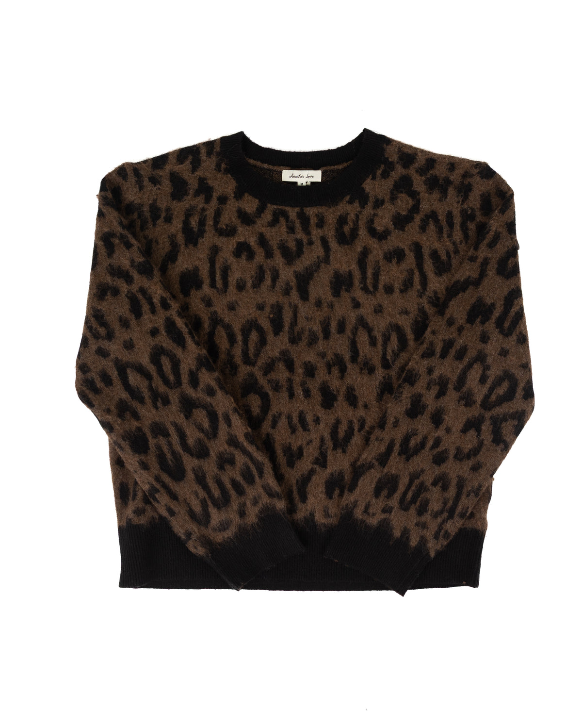 Another Love Women's Mina French Toast Leopard Sweater