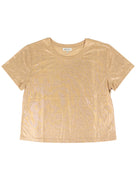 Another Love Women's Shyama Heathered Gold T-shirt 