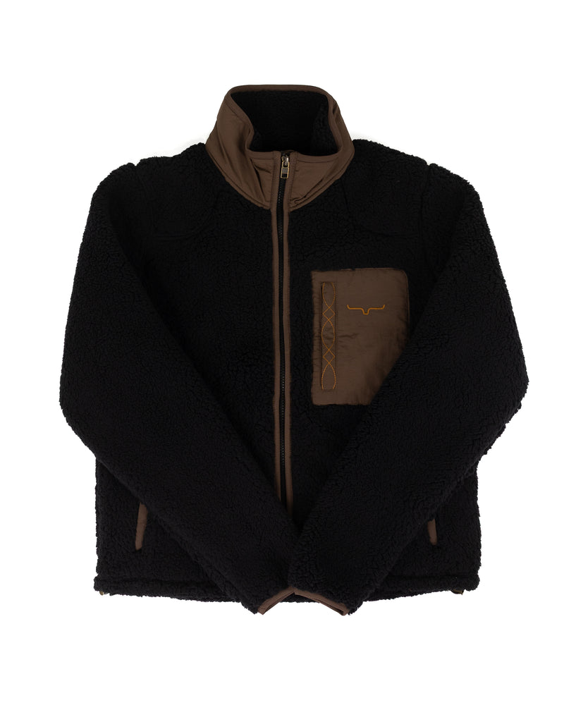 Kimes Ranch Women's Black/Brown Arlee Zip Up Sherpa Jacket WSW0000010-BK001