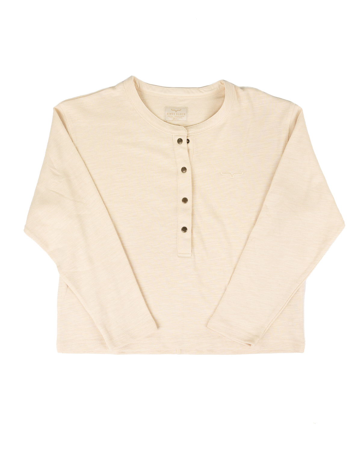 Kimes Ranch Women's  Ivory Long Sleeve Henley Top WTO0000097-BE006