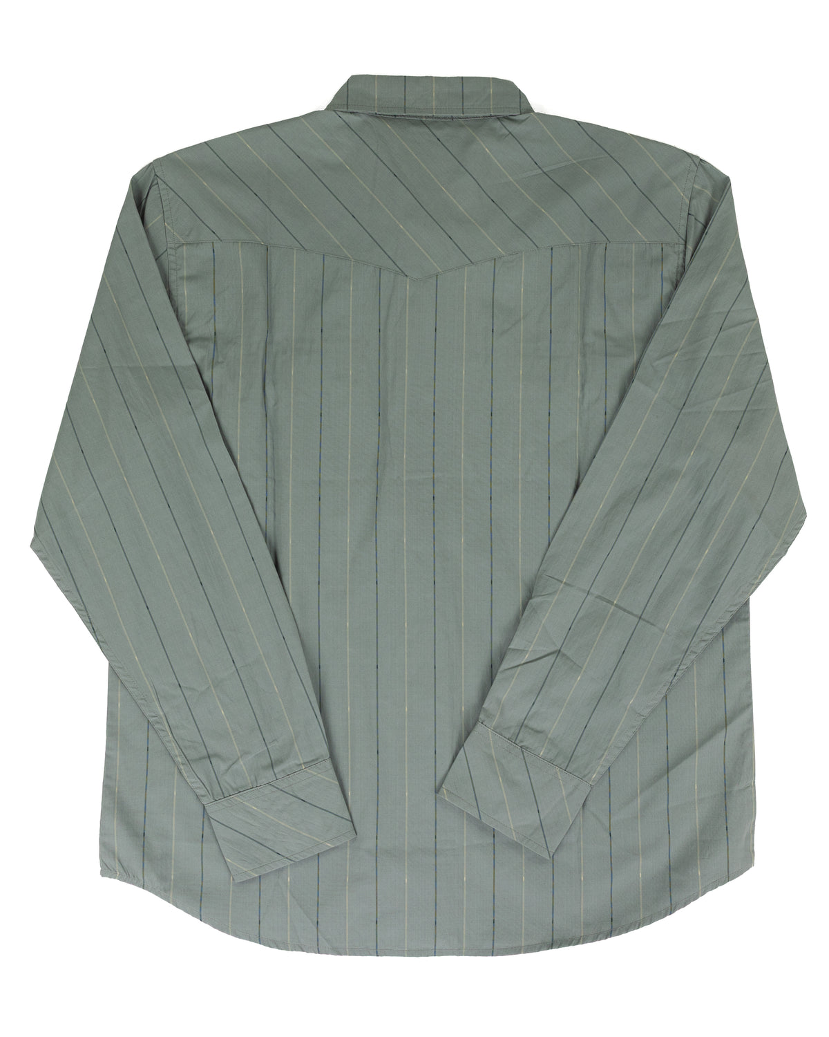 Seager Men's Long Sleeve Blue/Gray Striped Snap Shirt MSH26SAWTLGRY