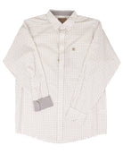 Ariat Men's White Diamond Print Wrinkle Free Reginald Classic Fit Shirt 10080625