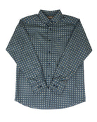 Ariat Men's Teal Geo Print Lex Classic Fit Shirt 10080652