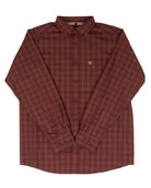 Ariat Men's Red Medium Plaid Pro Series Dempsey Classic Fit Shirt 10080696
