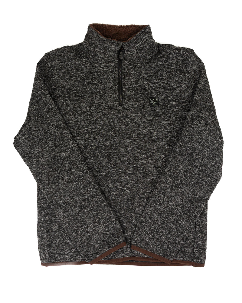 Kimes Ranch Men's Black Fontana 1/4 Pullover Sweatshirt MSW0000016-BK001