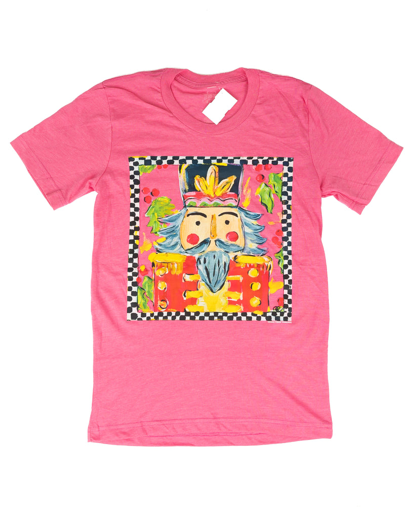 Women's Pink Short Sleeve Charity Nutcracker T-shirt
