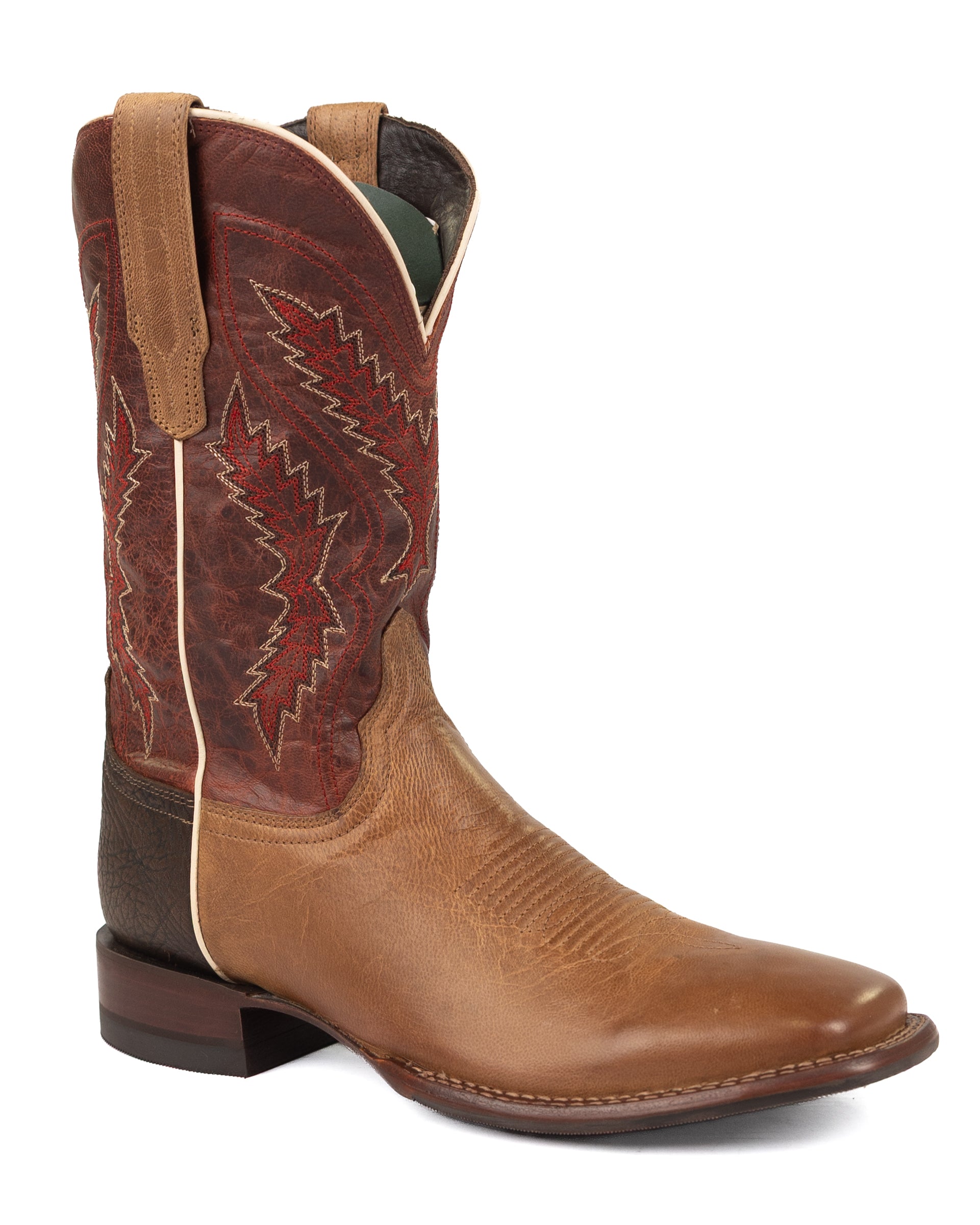 Tecovas Men's Oat/Red Goat The Doc Square Toe Boots M10031OAR