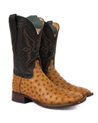 Tecovas Men's Sunset Midnight Ostrich Square Toe Boots M10095SMD
