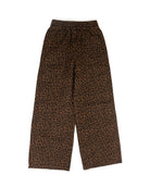 Women's Leopard Wide Leg Denim Pants 