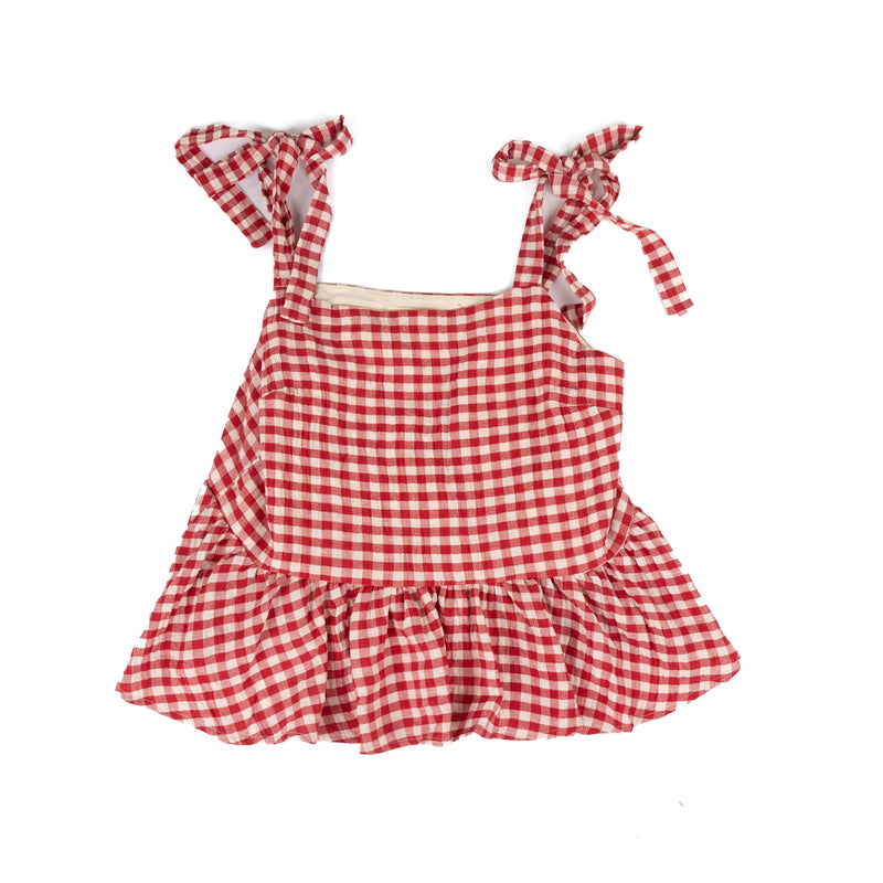 Women's By Together Red Plaid Tank Top