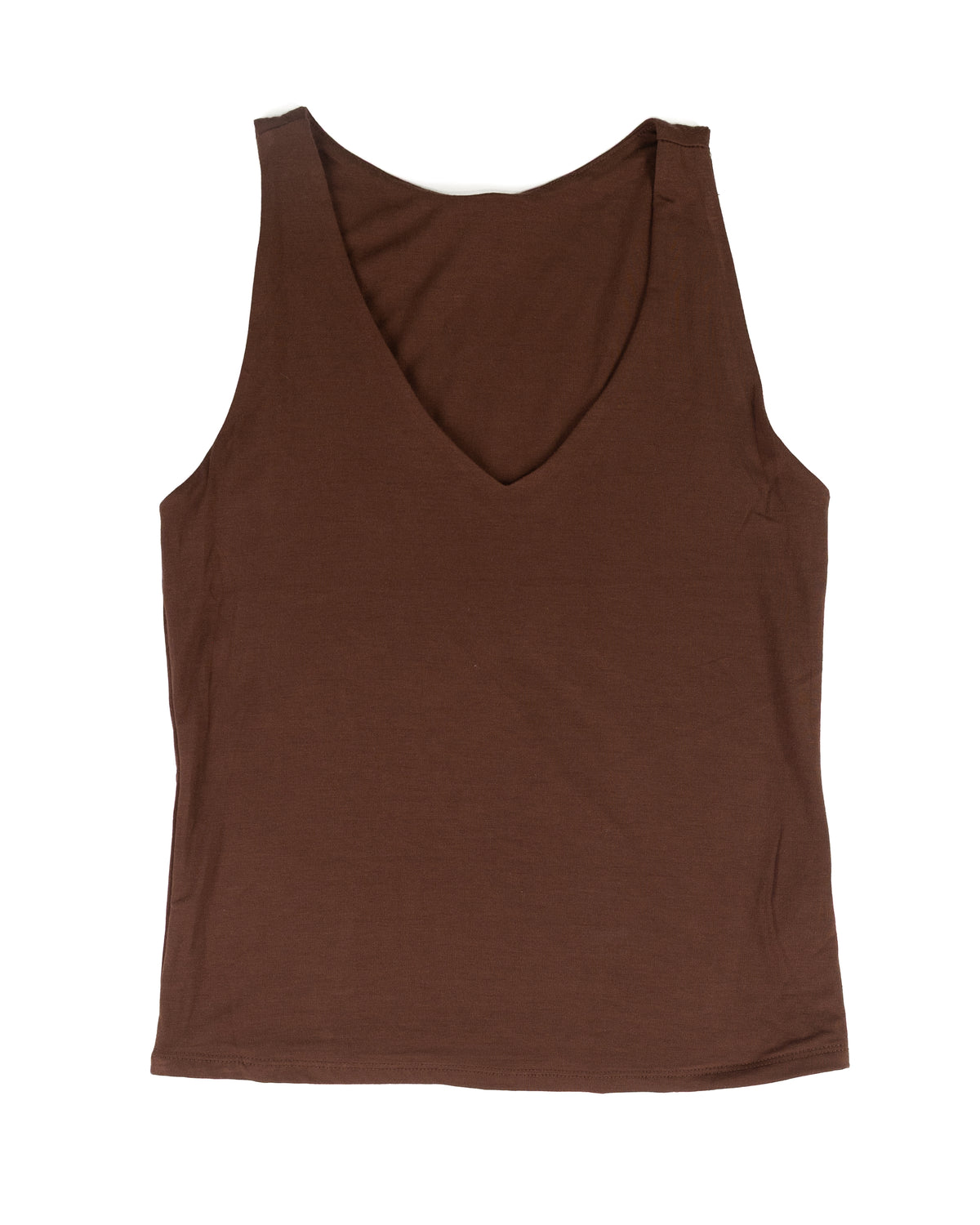 Be Cool Women's Basic Full Length V-neck Tank Top 