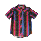 Men's Rock and Roll Short Sleeve Tek Aztec Striped Shirt  BMN3S08684