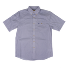Men's Wrangler Short Sleeve Blue Geo Print Button Up Shirt 112379201