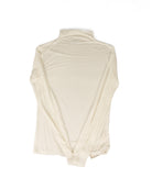 Mystree Women's Ivory Mock Neck Tencel Top 