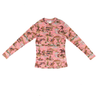 Women's Long Sleeve Western Scene Mesh Top 