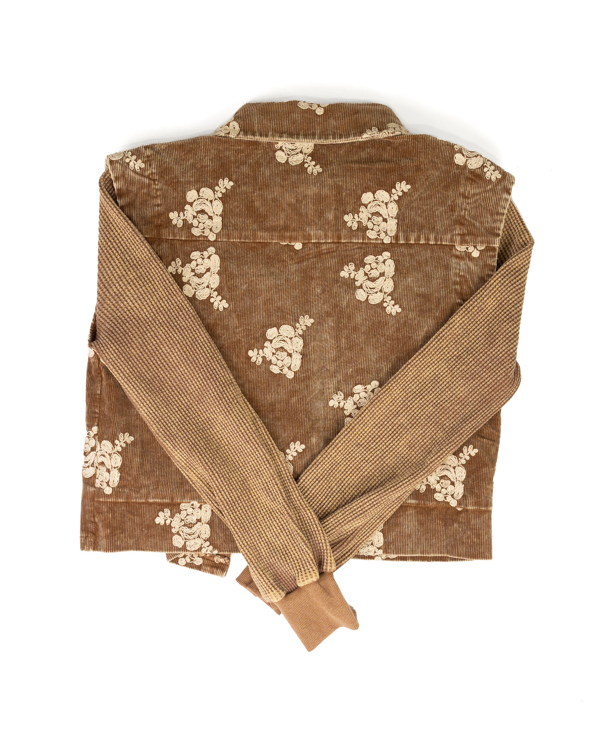 Mystree Women's Toffee Embroidered Vest Jacket 