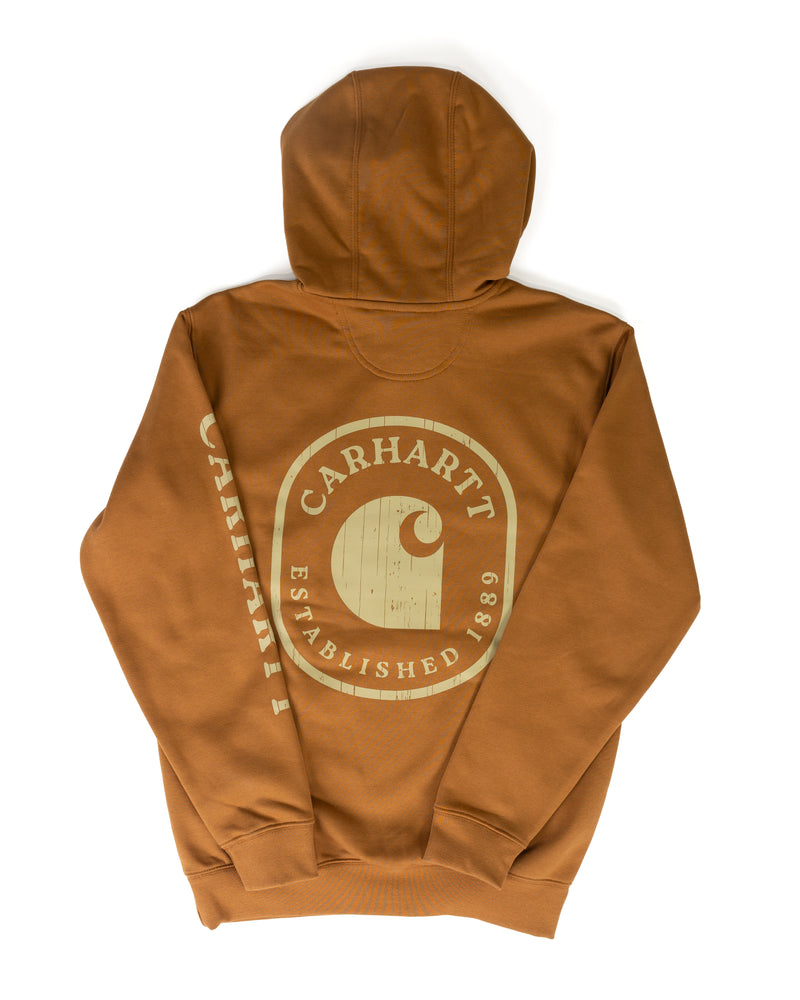 Carhartt Men's Brown Paxton 1889 Graphic Sweatshirt 107832-BRN