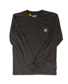 Carhartt Men's Gray Long Sleeve Pocket T-shirt 107796-CRH