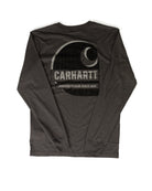 Carhartt Men's Gray Long Sleeve Pocket T-shirt 107796-CRH