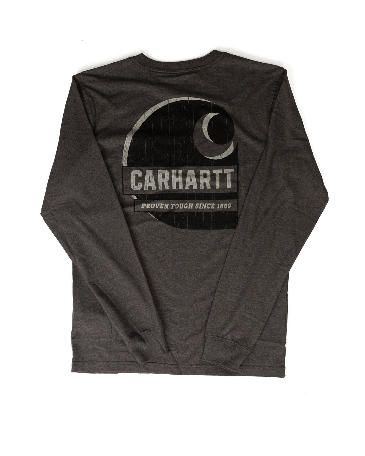 Carhartt Men's Gray Long Sleeve Pocket T-shirt 107796-CRH